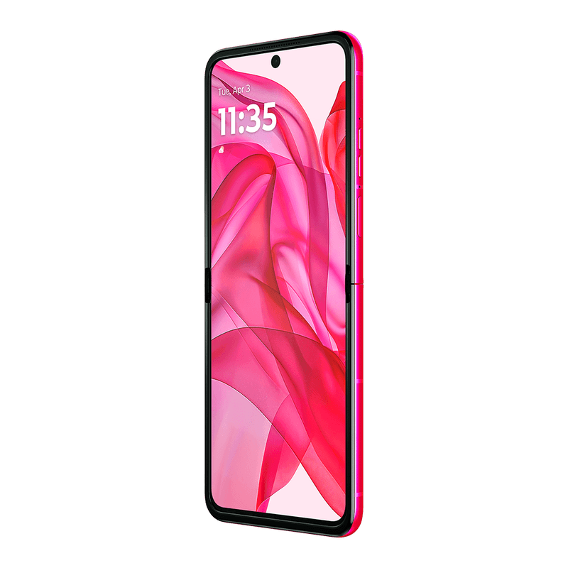 MotorolaRazr50Ultra-RosaFragola-DynFrontsideRightOpen