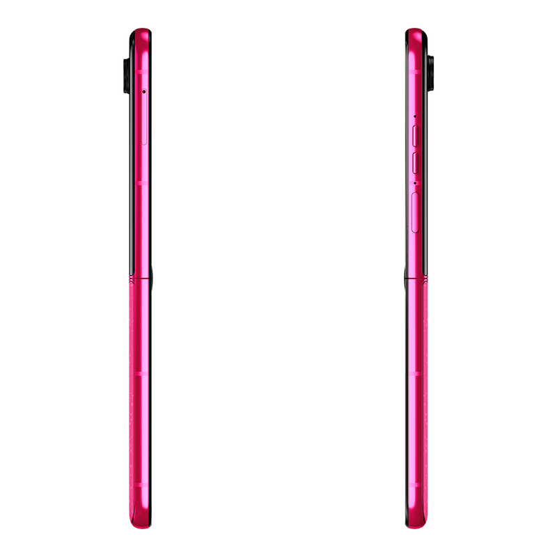 MotorolaRazr50Ultra-RosaFragola-Left-Rightside