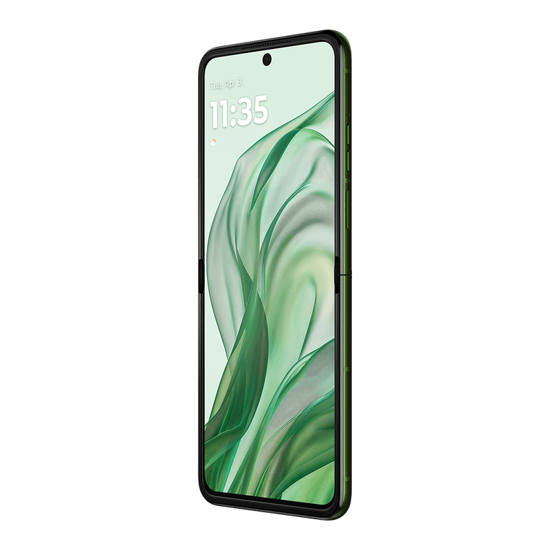 MotorolaRazr50Ultra-VerdeNori-DynFrontsideRightOpen