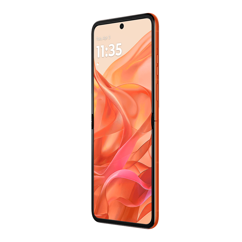 3-MotorolaRazr50-Naranja-DynFrontsideRightOpen